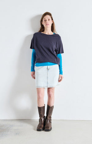 Sonoma Loose Fit Tee - Vintage Navy - The Collective Park City