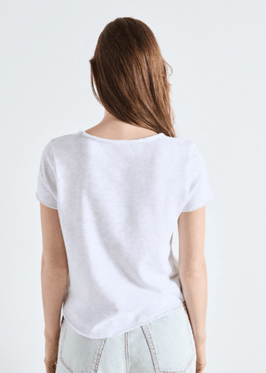 Sonoma V - Neck Tshirt - Blanc - The Collective Park City