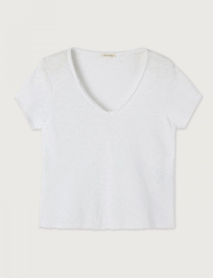 Sonoma V - Neck Tshirt - Blanc - The Collective Park City