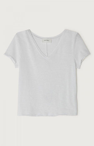Sonoma V-Neck Tshirt - Blanc - The Collective Park City