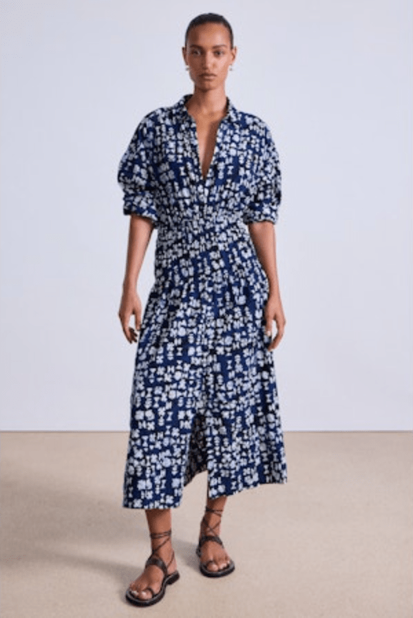 Sophia Smocked Shirt Dress - The Collective Park City