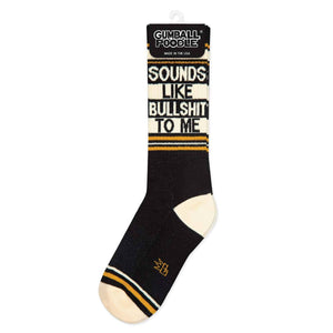 Sounds Like Bullshit To Me Gym Crew Socks - The Collective Park City