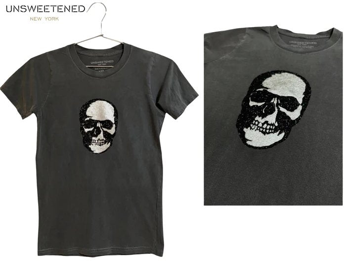 Sparkle Skull Vintage Oversized Tee - The Collective Park City