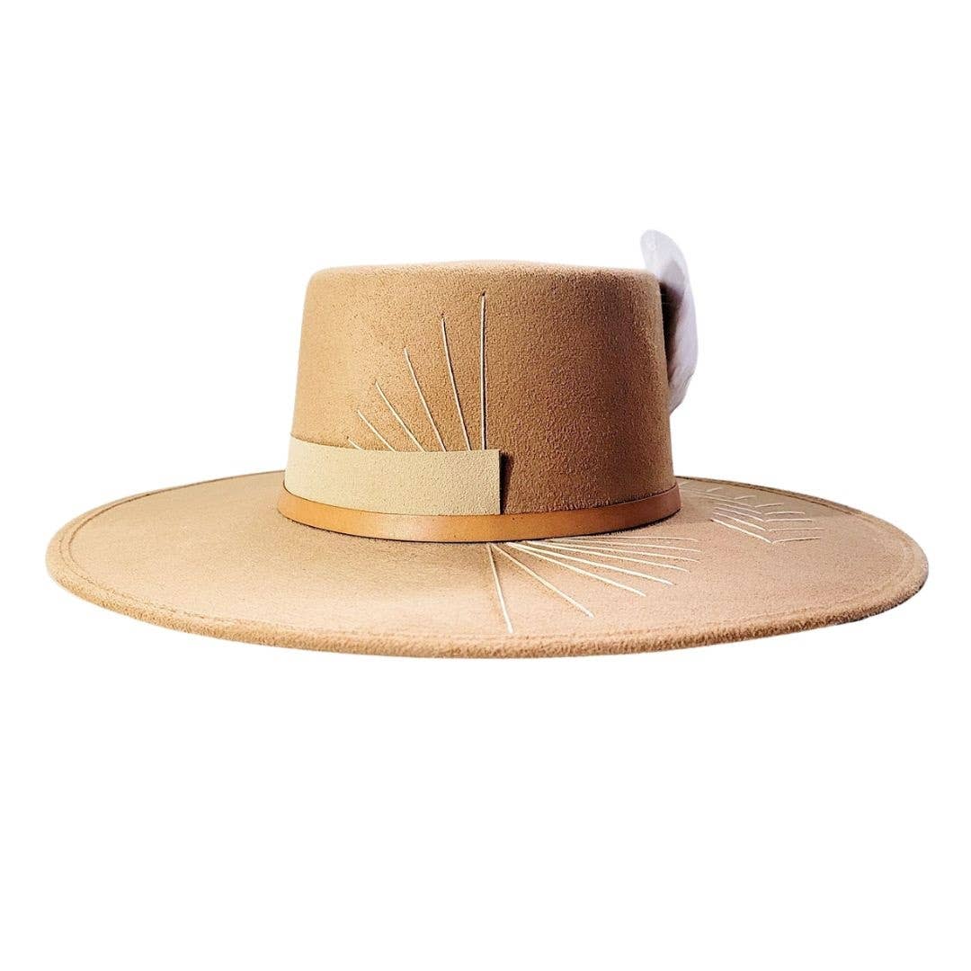 SPECER Camel Suede Hat - The Collective Park City