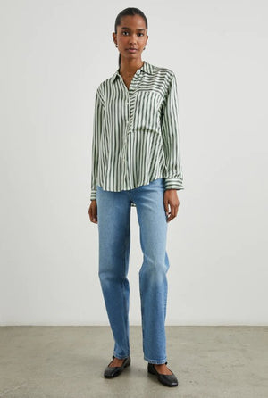 Spencer Silk Button Down Top - The Collective Park City