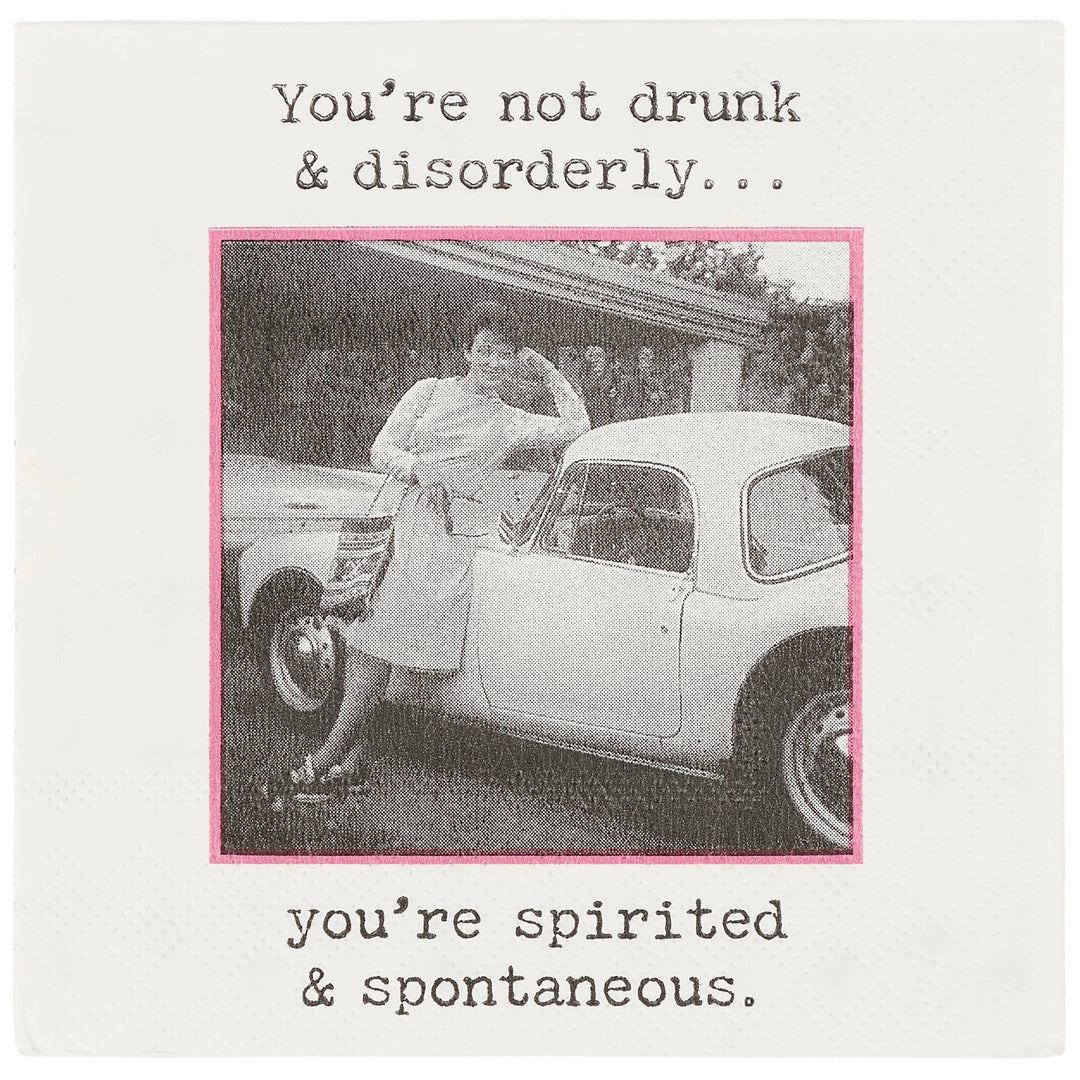 Spirited And Spontaneous Beverage Napkin - The Collective Park City