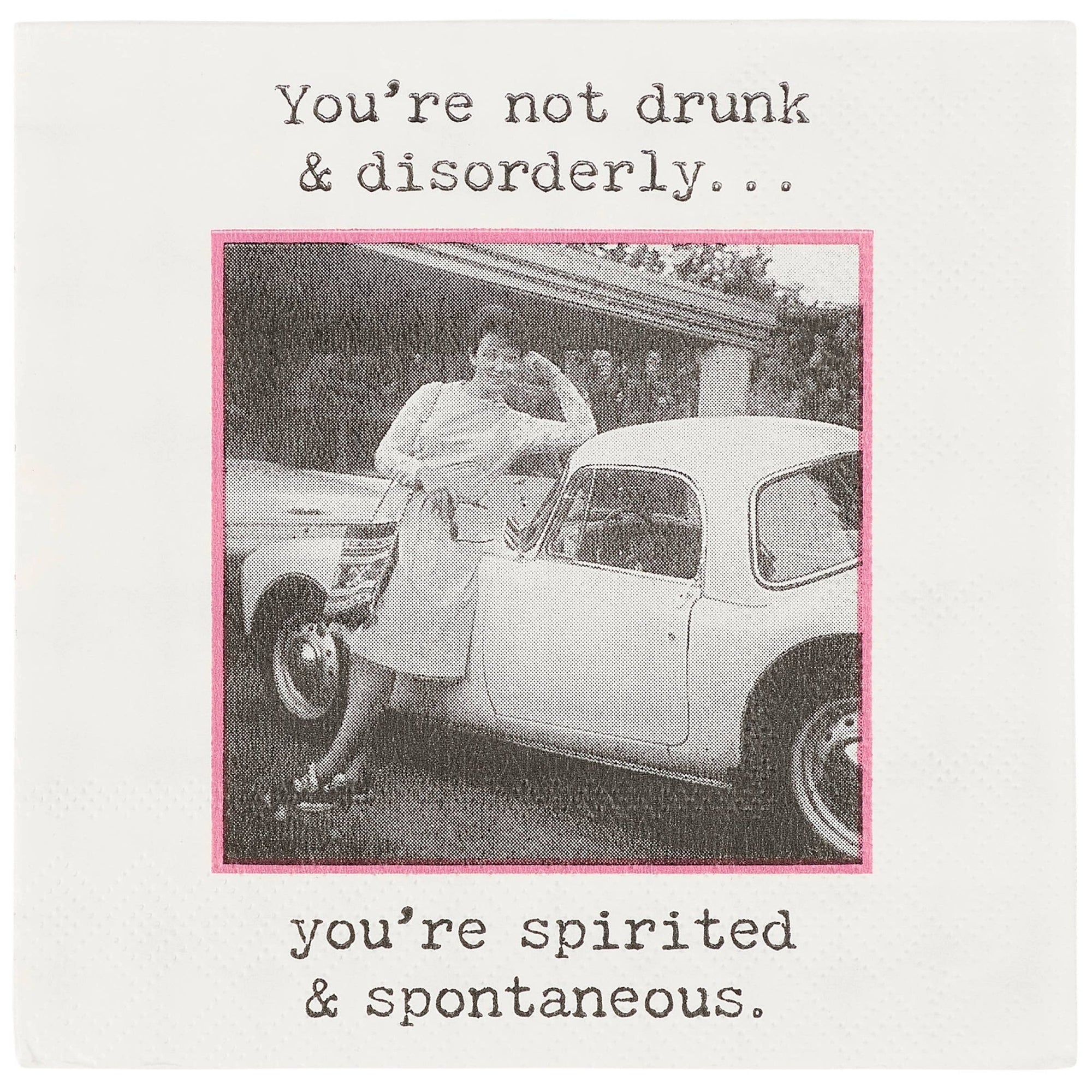 Spirited And Spontaneous Beverage Napkin - The Collective Park City