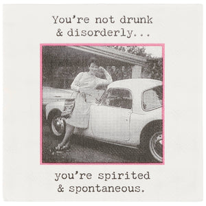 Spirited And Spontaneous Beverage Napkin - The Collective Park City