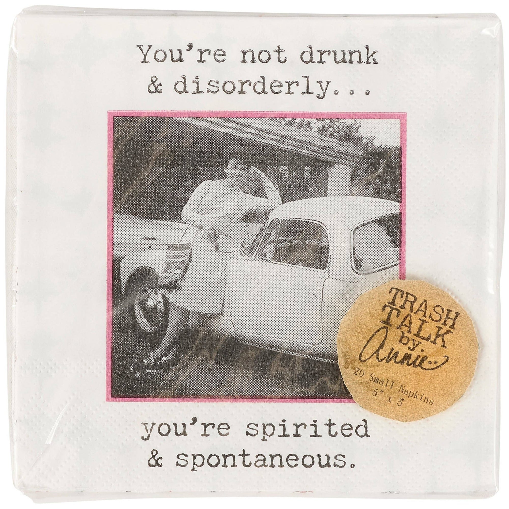 Spirited And Spontaneous Beverage Napkin - The Collective Park City