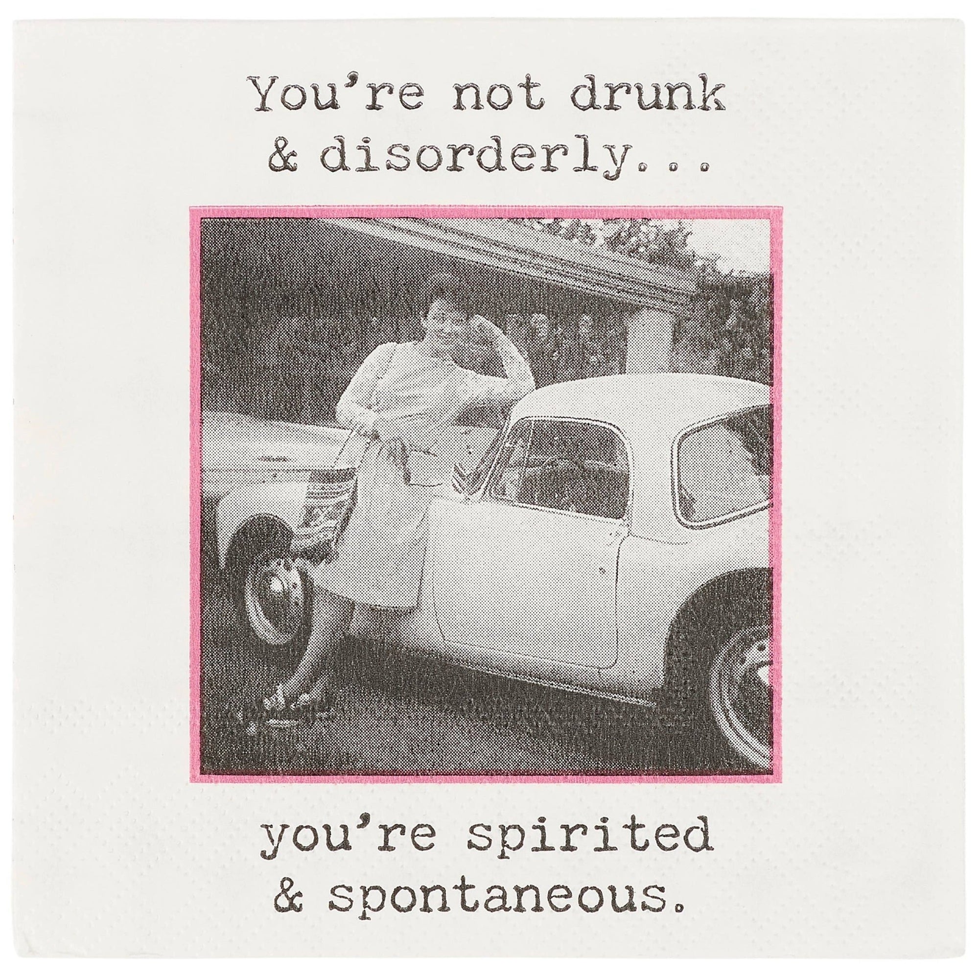 Spirited And Spontaneous Beverage Napkin - The Collective Park City