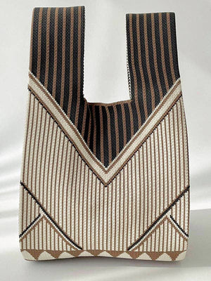 Split - Joint Striped Woven Bags Handbags - The Collective Park City