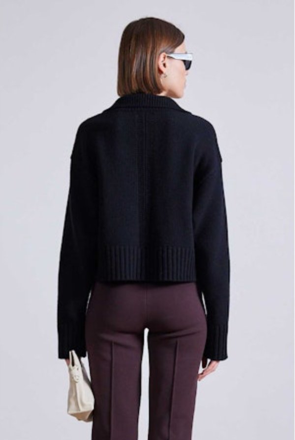 Split Neck Henley Sweater - The Collective Park City