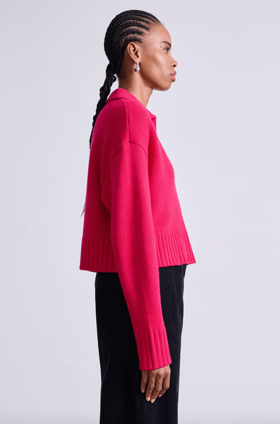 Split Neck Henley Sweater - The Collective Park City