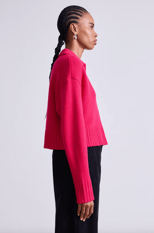 Split Neck Henley Sweater - The Collective Park City