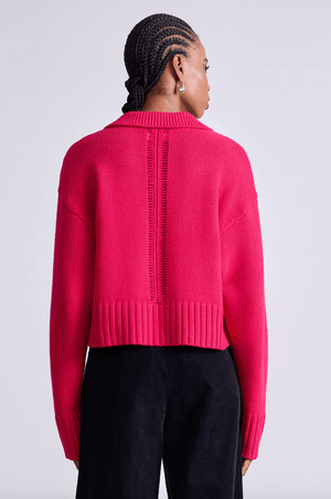Split Neck Henley Sweater - The Collective Park City