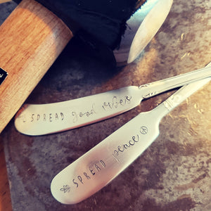 SPREAD PEACE Vintage Cheese Knife - The Collective Park City