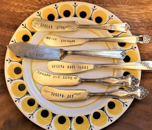 SPREAD PEACE Vintage Cheese Knife - The Collective Park City