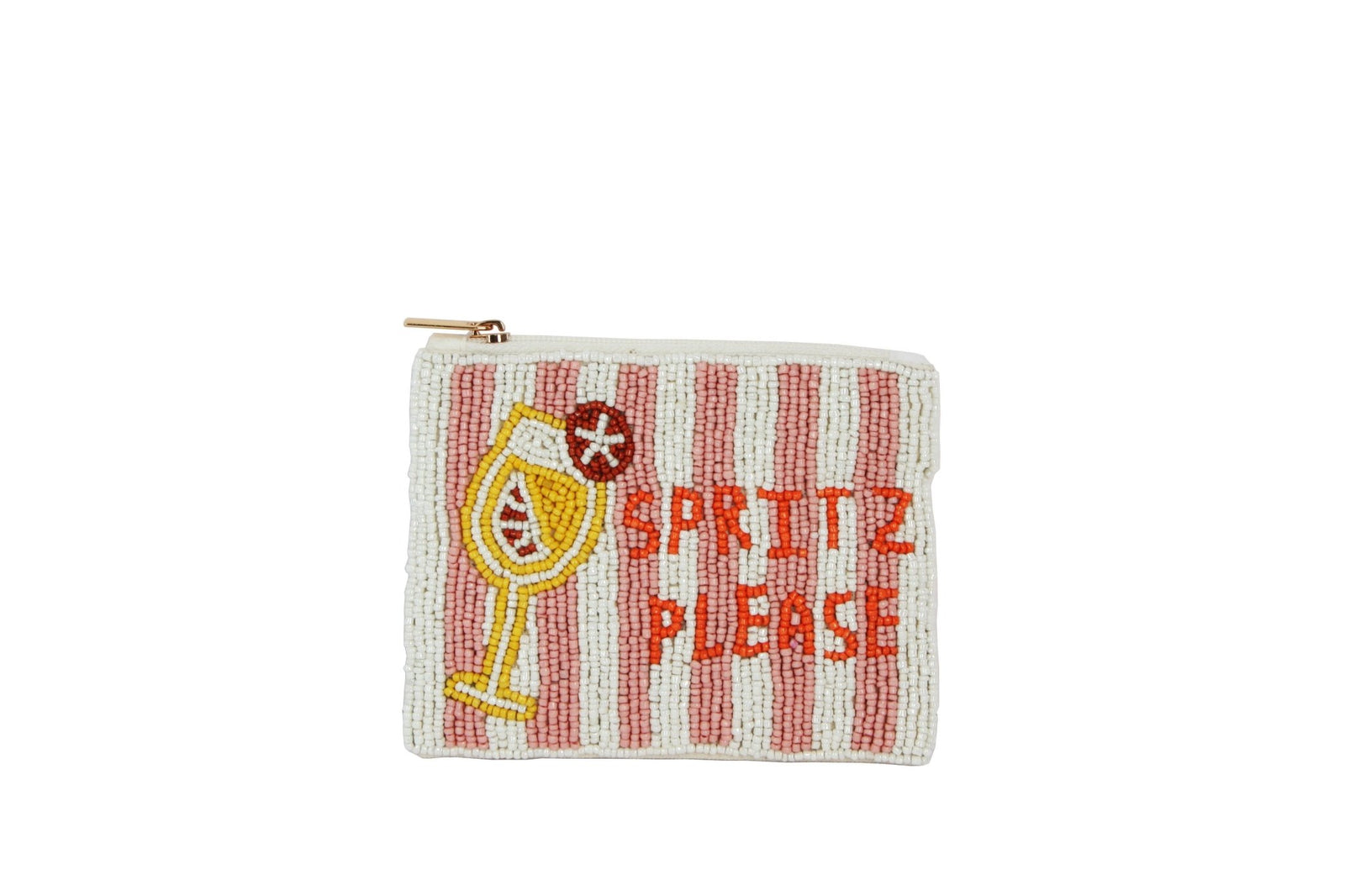 Spritz Please Beaded Coin Purse - The Collective Park City