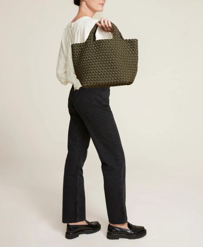 St. Barths Medium Tote - Olive - The Collective Park City