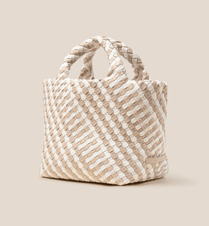 St. Barths Small Striped Geo Tote Bag - Mykonos - The Collective Park City