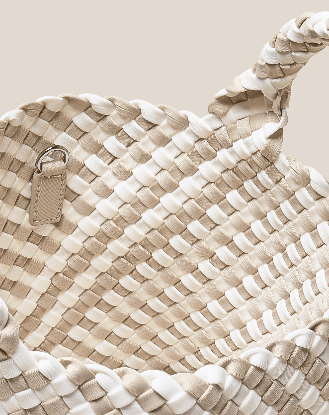 St. Barths Small Striped Geo Tote Bag - Mykonos - The Collective Park City