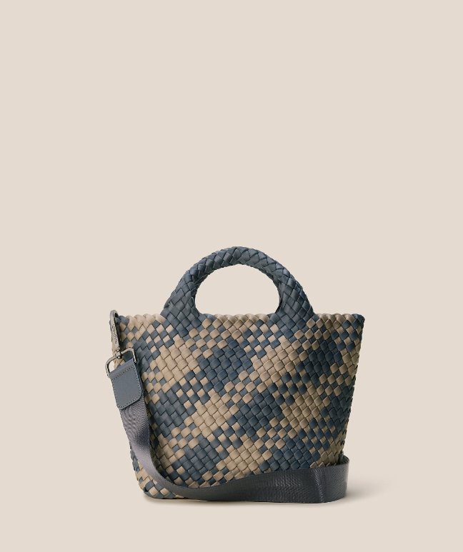 St. Barths Small Tote - Plaid Dune - The Collective Park City