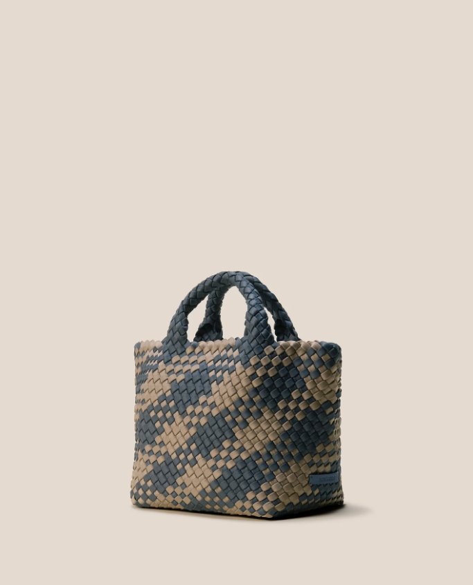 St. Barths Small Tote - Plaid Dune - The Collective Park City