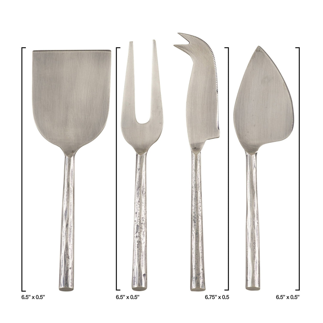 Stainless Steel Cheese Set, Set of 4 - The Collective Park City