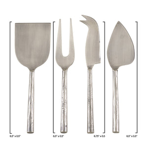 Stainless Steel Cheese Set, Set of 4 - The Collective Park City