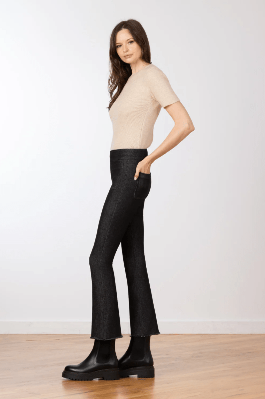Stitch Crop Flare Denim Pant - The Collective Park City
