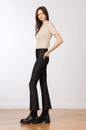 Stitch Crop Flare Denim Pant - The Collective Park City