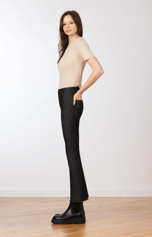 Stitch Crop Flare Denim Pant - The Collective Park City