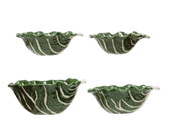 Stoneware Green Cabbage Set - The Collective Park City