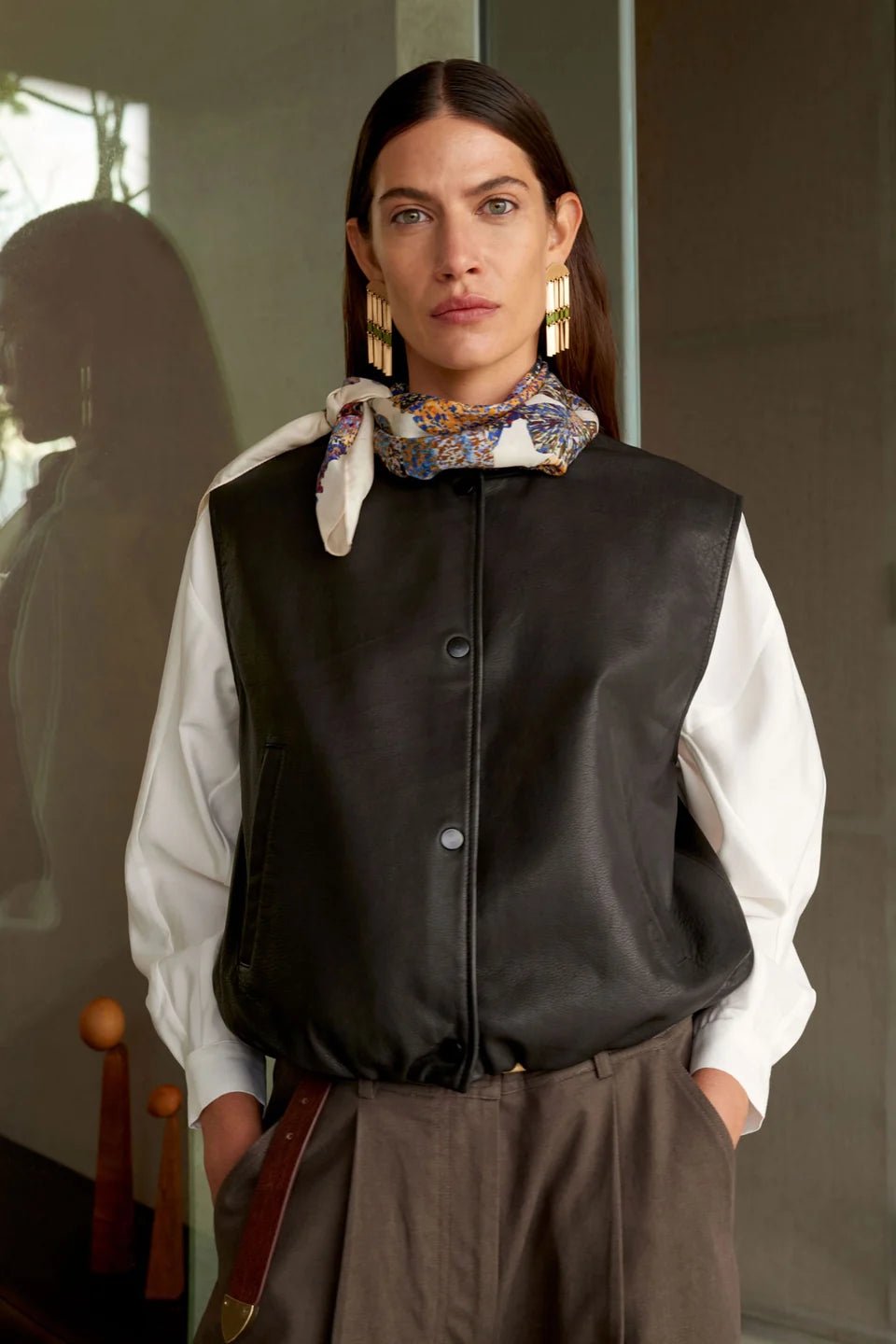 Striind Leather Vest - The Collective Park City