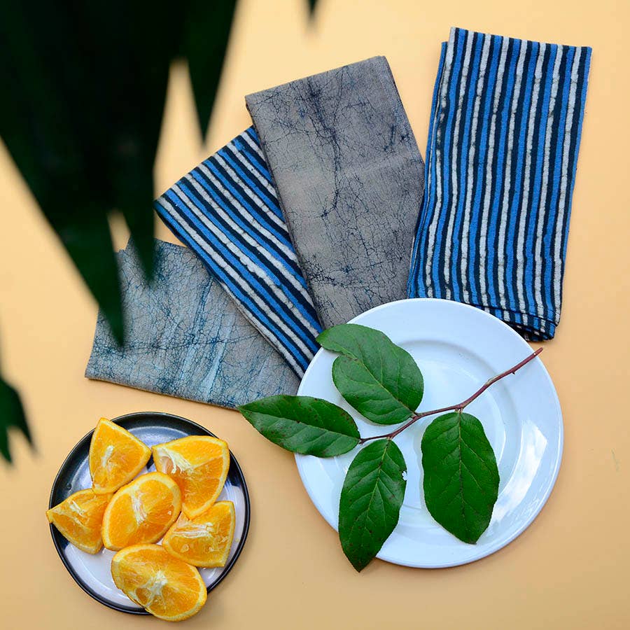 Stripe Table Napkin Linens - Set/4 - The Collective Park City