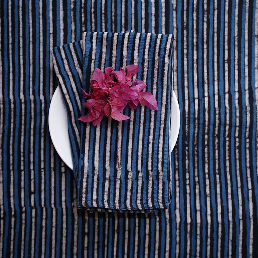 Stripe Table Napkin Linens - Set/4 - The Collective Park City