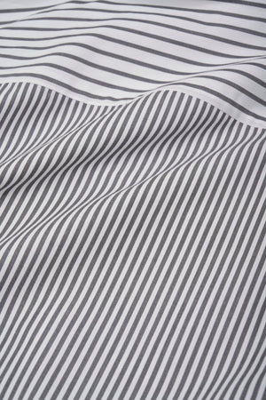 Pin-Striped Blouse - Charcoal