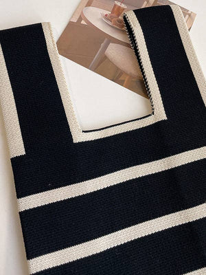 Striped Knit Wristlet Bag - The Collective Park City