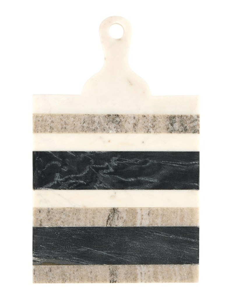 Striped Marble Board with Handle - The Collective Park City