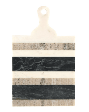 Striped Marble Board with Handle - The Collective Park City
