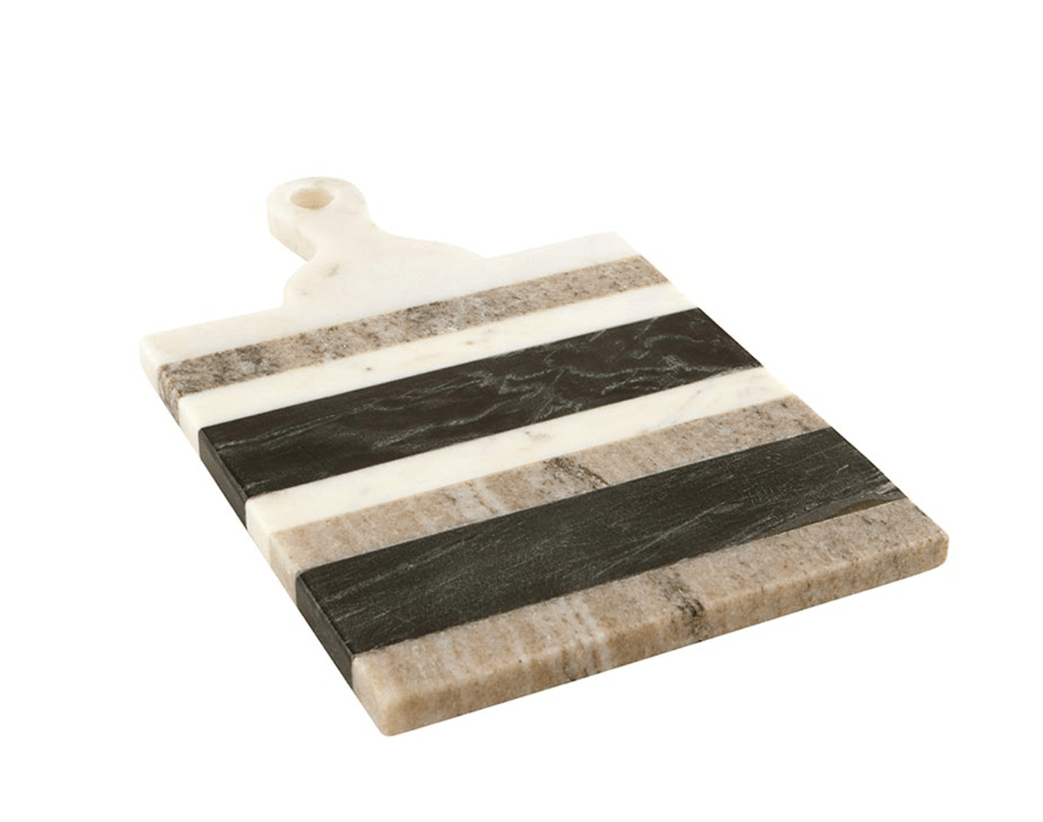 Striped Marble Board with Handle - The Collective Park City