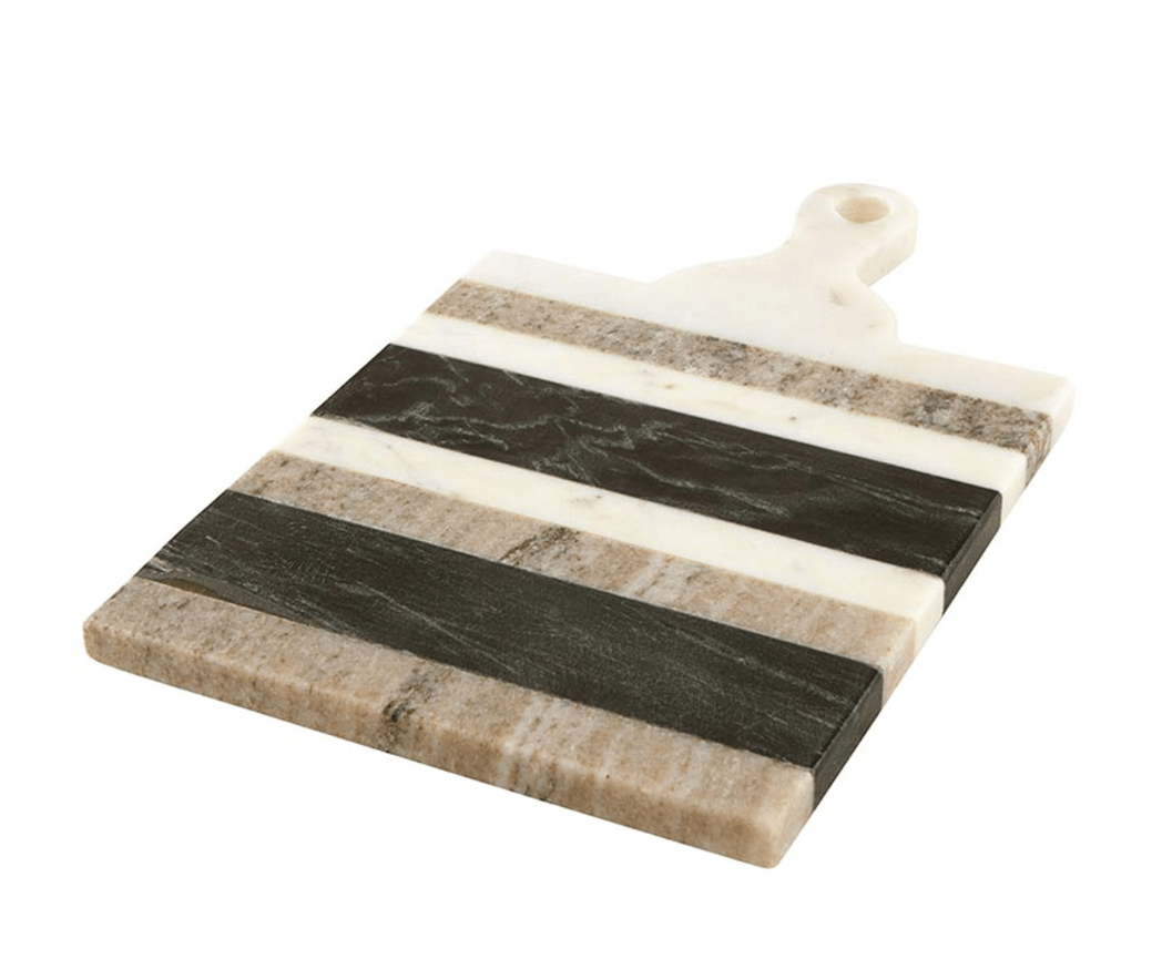 Striped Marble Board with Handle - The Collective Park City