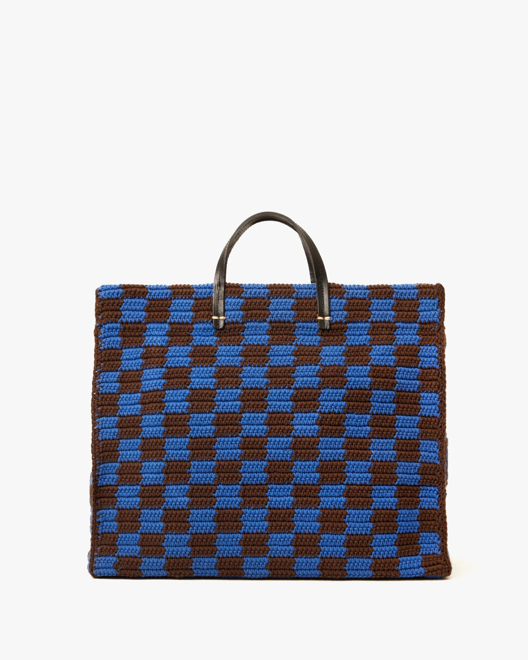 Summer Simple Tote - Blue &amp; Chocolate - The Collective Park City