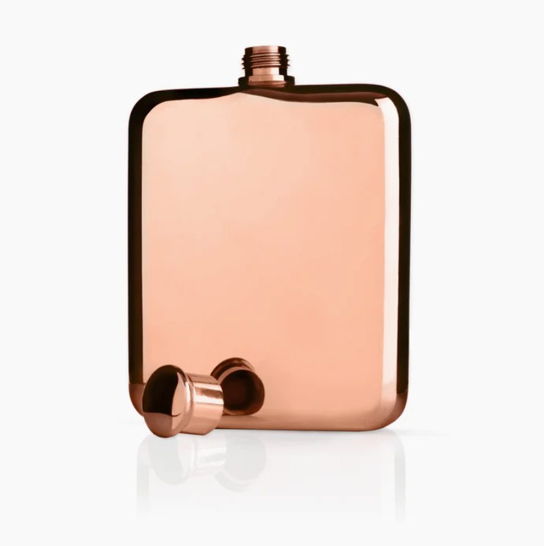 Summit Polished Copper Plated Flask - The Collective Park City