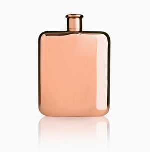 Summit Polished Copper Plated Flask - The Collective Park City