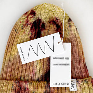Sunflower Hand - dyed Beanie Hat - The Collective Park City