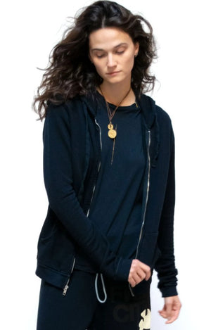 Superfluff Lux Zip Hoodie - Deepspace/Cream - The Collective Park City