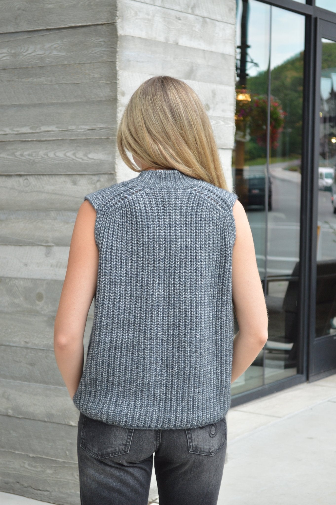 Sweater Vest - Charcoal - The Collective Park City