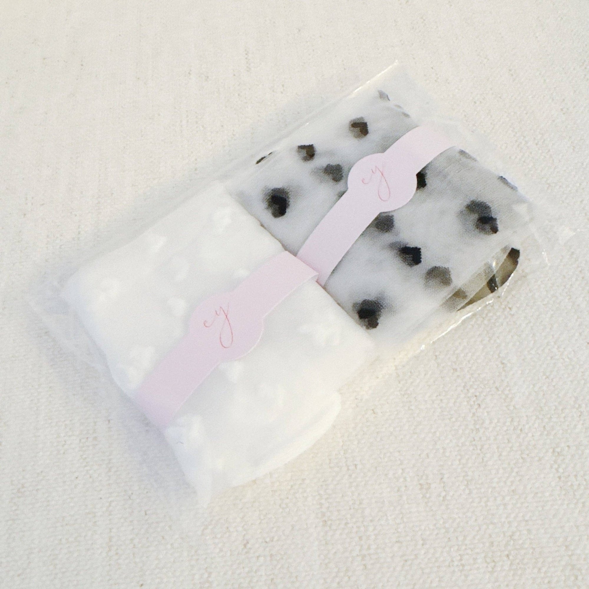 Sweet Hearts Sheer Socks - Set/2: Black/White - The Collective Park City