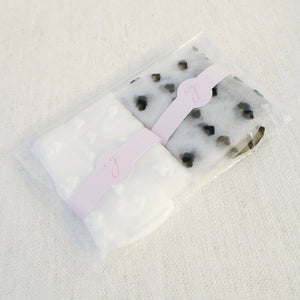 Sweet Hearts Sheer Socks - Set/2: Black/White - The Collective Park City